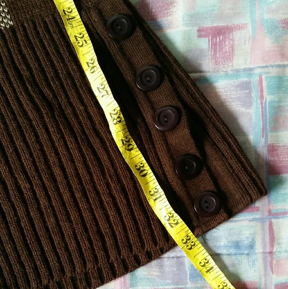 Cowl neck mini sweater dress or tunic - Picture 3 of 3